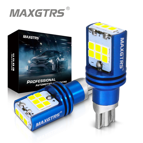 Bombilla LED de cuña para coche, luz de señal de giro, marcha atrás, W16W T15, luz Led para lámpara, Canbus, 921, 912, 1000LM, 2 uds., 6000K, 12V ► Foto 1/6