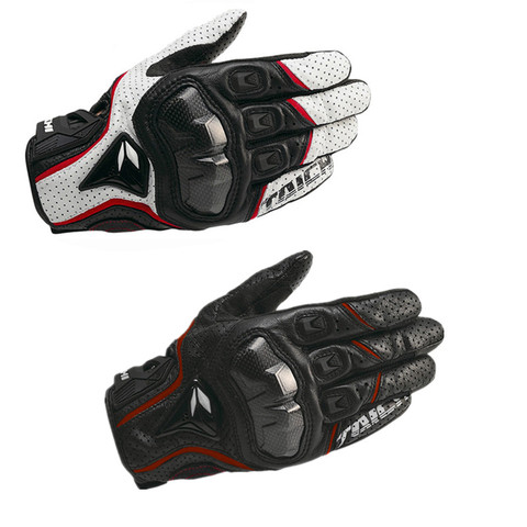 Guantes de cuero transpirable para motocicleta para hombre, manoplas para Motocross, exteriores, para montar en Moto, primavera y otoño, 391, 390 ► Foto 1/1