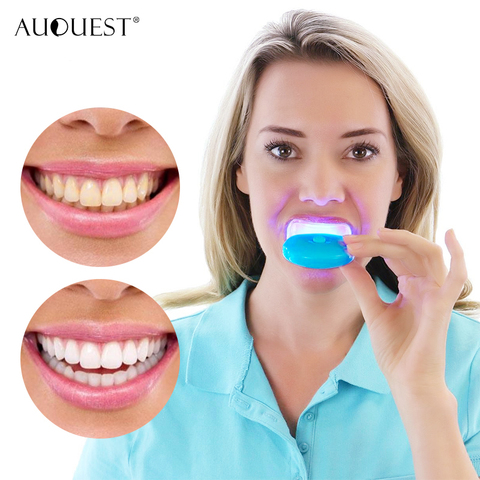 AuQuest LED blanqueamiento de dientes luz con Gel blanqueador Dental brillante blanco de los dientes Personal tratamiento Dental blanqueamiento de dientes Cuidado Oral ► Foto 1/1