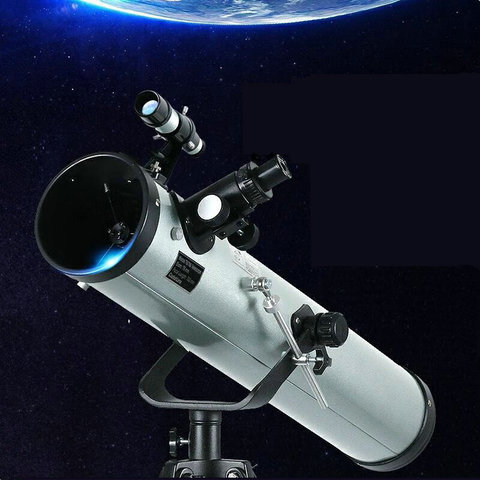 Telescopio astronómico profesional F76700, accesorio monocular HD con zoom 350 reflectante para la observación de planetas y cuerpos espaciales ► Foto 1/6
