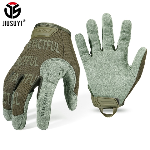 JIUSUYI guantes tácticos guantes de dedo completo hombres mitones ejército militar Paintball Airsoft tiro ciclismo caza proteger transpirable microfibra nuevo ► Foto 1/6