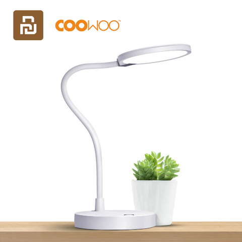 COOWOO-Lámpara LED de escritorio Original, lámpara de mesa inteligente, protección ocular, luz ajustable, 4000mAh, fuente de alimentación móvil, 2USB ► Foto 1/6