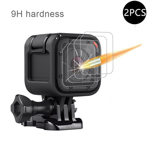 Lente de Cristal templado para cámara Gopro Hero 4 5, película protectora de pantalla, 2 unidades ► Foto 1/6