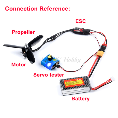 De alta potencia avión Skywalker 20A ESC + 2204 2300KV Motor sin escobillas 5045 hélice accesorios Servo Tester Servotester RC ventilador juguete DIY ► Foto 1/5