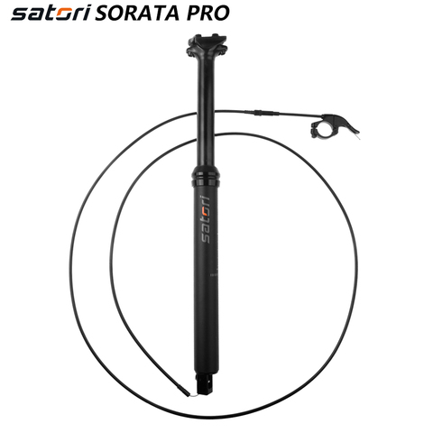 Satori-Gotero para tija de sillín de bicicleta, altura ajustable, 150mm de viaje, 30,9/31,6mm x 460mm, cable interno, mando a distancia ► Foto 1/6