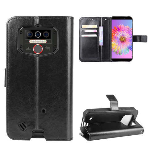 OUKITEL-funda WP6 de cuero con tapa para OUKITEL WP5 Pro, carcasa de lujo Retro con soporte, OUKITEL C18 Pro C19 C21 Pro ► Foto 1/6