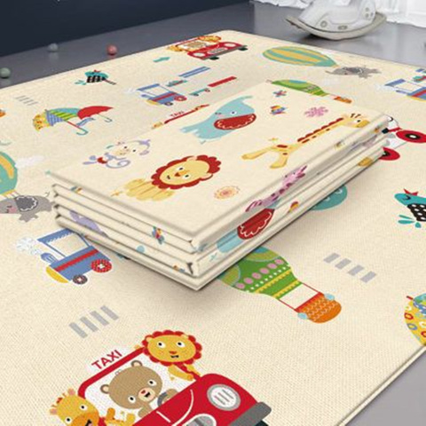 Alfombra plegable de 180x100cm para juegos de bebés, alfombra gruesa Infantil para la habitación de bebé, decoración para niños, Alfombra de dibujos animados, juego de EVA ► Foto 1/1