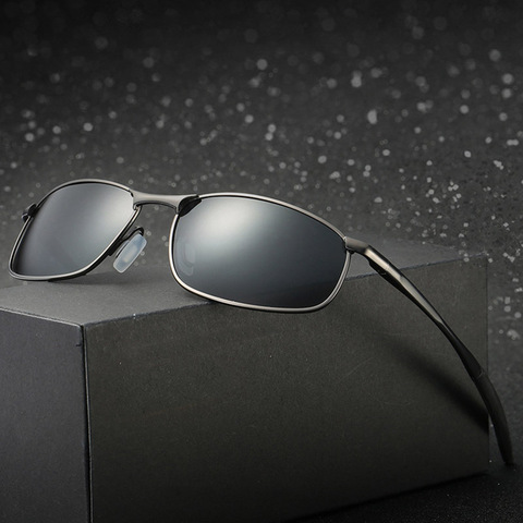Gafas de sol polarizadas de marca, gafas de sol cuadradas y clásicas para hombre, gafas de sol de conducción UV400, gafas de sol para hombre ► Foto 1/6