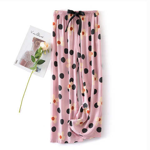 Pantalones de algodón para mujer, ropa de dormir informal, lencería íntima estampada, ropa de casa, nueva ropa de dormir ► Foto 1/6