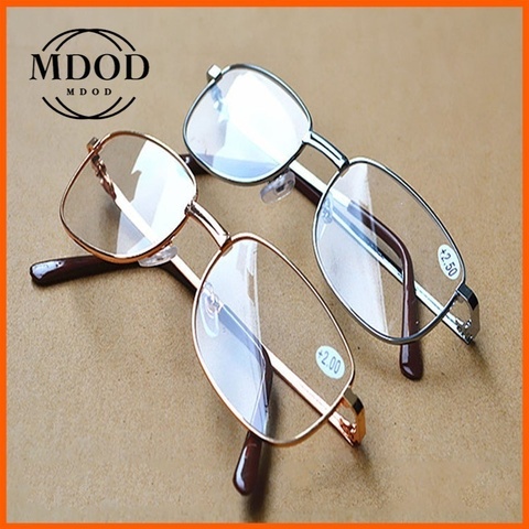 Gafas de presbicia con montura de Metal para hombres y mujeres, lentes de resina, cómodas, ligeras, de lectura + 1,0, 1,5, 2,0, 2,5, 3,0, 3,5, 4 ► Foto 1/6