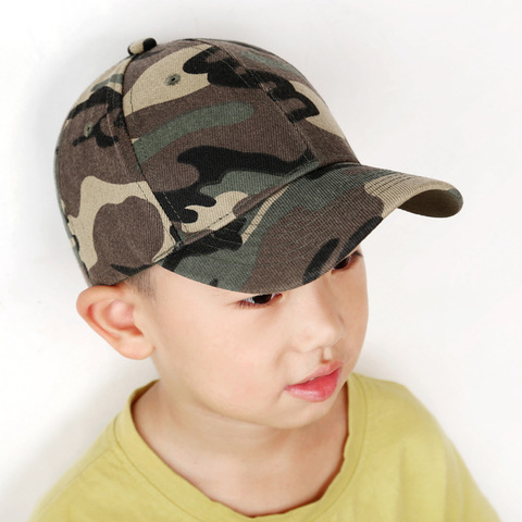 Gorra de béisbol de camuflaje para niños y niñas, gorro de béisbol de camuflaje para caza, deportiva al aire libre, gorra Snapback táctica ► Foto 1/6