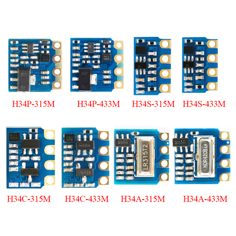 Módulo de transmisión de TRANSMISOR DE RF, Control remoto inalámbrico, transmisión de larga distancia, H34P, H34S, H34C, H34A, 433Mhz, 315mhz ► Foto 1/6