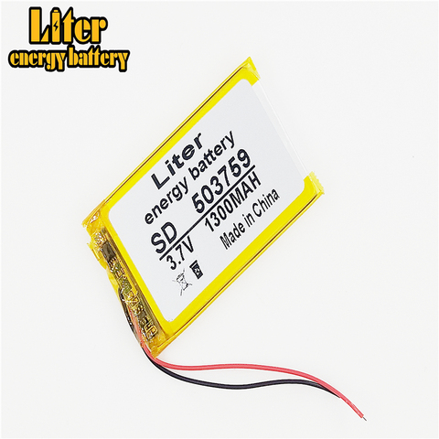 Batería de iones de litio para reproductor MP4, para GPS, PL053759, 3,7 v, 1300, gran oferta ► Foto 1/4