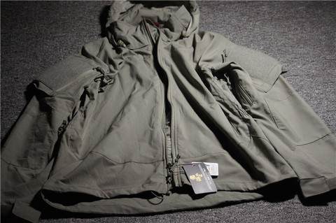 Táctica suave de Nylon Shell cremallera abrigo UCP L5 abrigo de viento senderismo escalada chaqueta ► Foto 1/5