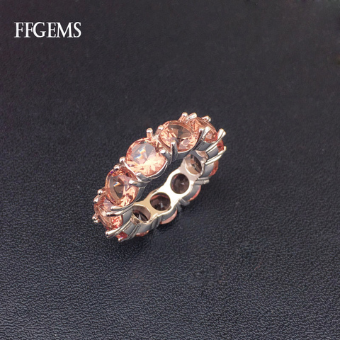 FFGems-Anillos clásicos de zultanita para mujer, Plata de Ley 925 auténtica, diasporos hechos a mano, cambio de Color, joyería fina para fiesta de boda ► Foto 1/6