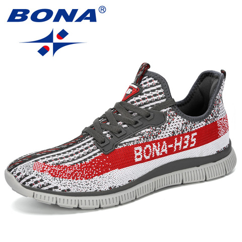 BONA-Zapatillas deportivas para hombre, zapatos de malla cómodos para caminar al aire libre, 2022 ► Foto 1/6