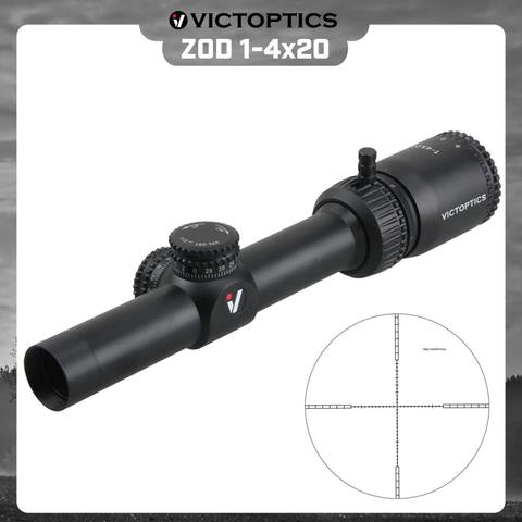 Victopics ZOD 1-4x20 Rifle de caza mira óptica telescópica Rifle de aire Airsoft Rimfire .22LR .177HMR .223 5,56 ► Foto 1/6