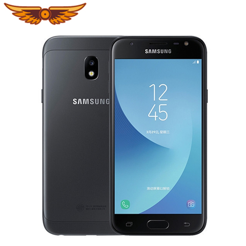 Original Samsung Galaxy J3 (2017) J330F 5,0 pulgadas Quad-core 2GB de RAM 16GB ROM LTE NO NFC 13MP Cámara Dual SIM desbloqueado teléfono móvil ► Foto 1/6