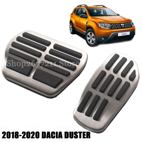 Deporte cómodo inoxidable steelFuel de reposapiés Pedal para DACIA DUSTER 2022-2022 ► Foto 1/5