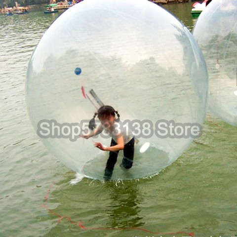 Bola inflable para caminar por el agua, bola gigante de agua de 2M de diámetro para el lago/piscina, bola para hámster para personas de bajo precio, envío gratis ► Foto 1/6