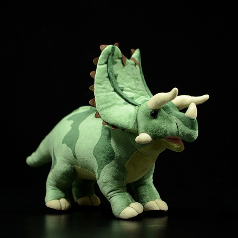 Juguetes de peluche de Pentaceratops realistas, dinosaurio de la vida Real, Animal relleno, chico suave, regalos de navidad ► Foto 1/6