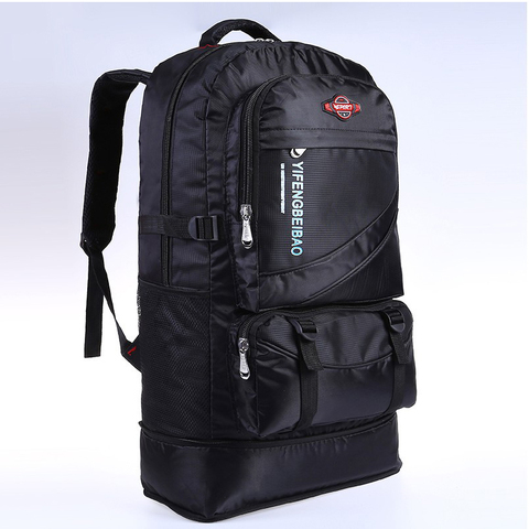 Mochila de escalada impermeable de 60L, mochila Unisex para exteriores, mochila de viaje, mochila de Camping, senderismo, bolsa de senderismo para hombres ► Foto 1/6