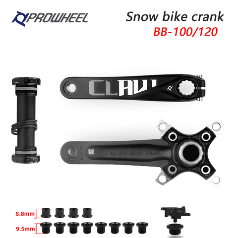 Prowheel-manivela de bicicleta de nieve, CLAW-TT/MPX11, manivela de 170mm con soporte inferior BB100/120mm, bielas de bicicleta anchas ► Foto 1/6