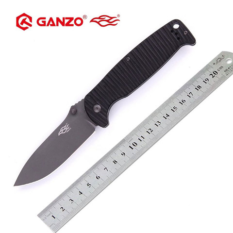 58-60HRC Ganzo G7413P 440C G10 mango con un silbato cuchillo plegable supervivencia que acampa cuchillo de bolsillo táctico edc herramienta al aire libre ► Foto 1/6