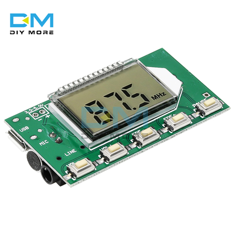 Módulo FM DC 3-5V módulo transmisor FM placa de circuito de micrófono inalámbrico transmisión de Audio de ordenador de 87,0 MHz-108,0 MHz ► Foto 1/6