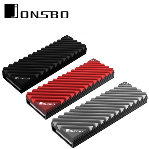 Jonsbo-disipador de calor M.2 SSD NVMe, disipador de calor de aluminio M2 2280 SSD con almohadilla térmica para unidad NGFF M2, placa base de PC de escritorio ► Foto 1/6