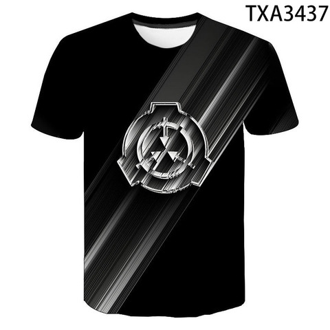 Camiseta con Logo de SCP para hombres y mujeres, prenda de vestir, con estampado en 3D, con estampado de La Fundación Secure ► Foto 1/6