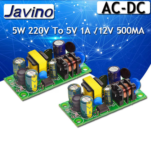 Módulo de fuente de alimentación de interruptor aislado de AC-DC, convertidor de 5W, 220V a 5V, 1a/12V, 500mA, módulo de fuente de alimentación de conmutación ► Foto 1/6