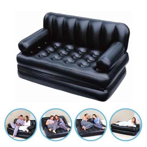 Sofá inflable plegable, cama de aire multifuncional suave para sala de estar, playa, patio, Camping ► Foto 1/6