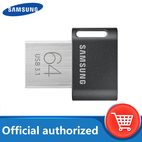 Samsung FIT Plus-unidad Flash USB 3,1, pendrive pequeño de 32GB, 64GB, dispositivo de almacenamiento, 128GB, 256G, disco en U ► Foto 1/6