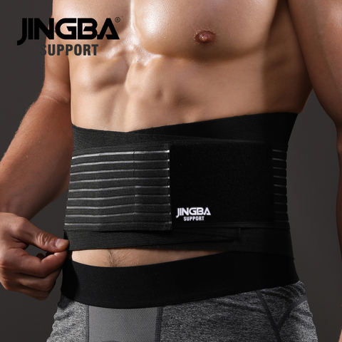 Cinturón de apoyo JINGBA para fitness, Protección deportiva, cinturón de apoyo para la cintura, cinturón para el sudor, recortador de musculación, protector para deportes ► Foto 1/6