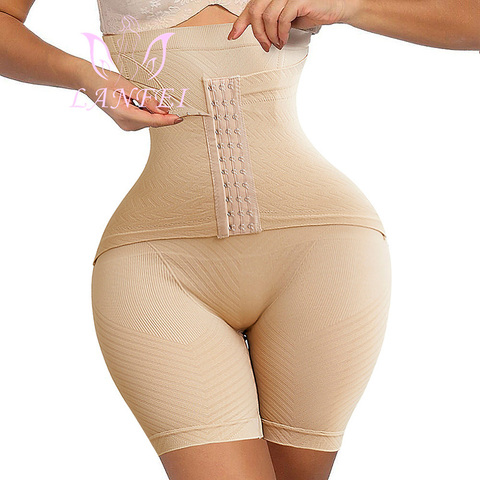 LANFEI-faja moldeadora de glúteos para mujer, ropa moldeadora de cintura  alta, pantalones cortos moldeadores de cuerpo, bragas de faja delgada de  muslo con gancho - Historial de precios y revisión