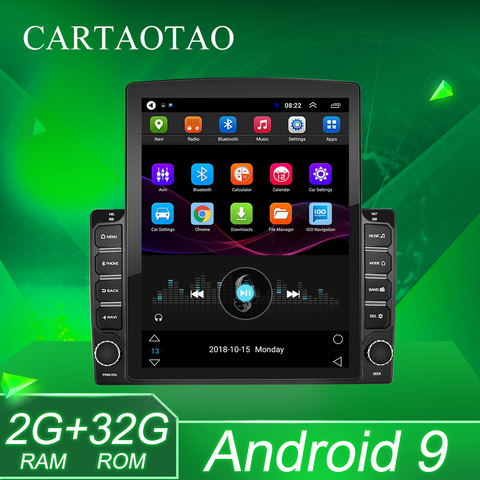 2 din Android 9,0 coche REPRODUCTOR DE vídeo, navegación multimedia 9,7 