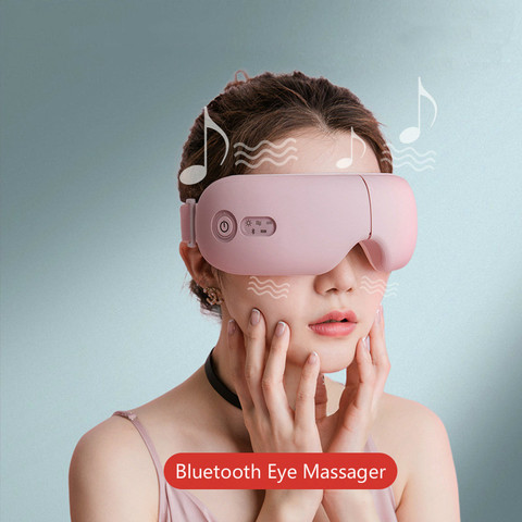 Masajeador para ojos con vibración y Bluetooth, masajeador para tratamiento de arrugas, alivio de fatiga, terapia de masaje, Protector ocular ► Foto 1/6