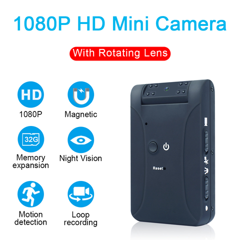 Minicámara HD MD17, videocámara con detección de movimiento, visión nocturna, grabadora de vídeo/voz HD, 1080P ► Foto 1/6