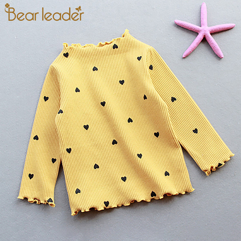 Bear Leader-suéteres con estampado de corazón para niñas, ropa con patrón bonito para bebés, moda, trajes informales, novedad de Otoño de 2022 ► Foto 1/6