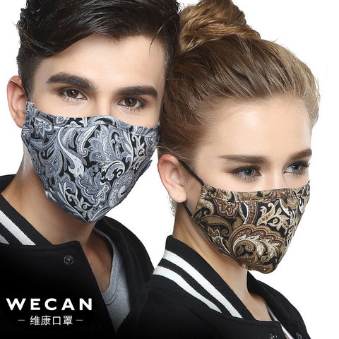 mascarillas negra Algodón antipolvo mascarilla facial reutilizable Unisex mascaras respirador mascarillas con filtro de carbono Anti neblina PM2.5 máscara de boca negra ► Foto 1/6