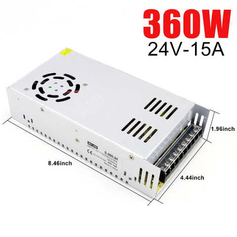 Transformador de iluminación de AC-DC, adaptador de fuente de alimentación conmutada de CA 110V 220V a CC 24V, 2A 3A 5A 10A 15A 20A 30A, controlador de tira de luz LED ► Foto 1/6