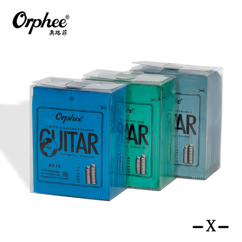 Juego de cuerdas de guitarra eléctrica Orphee, Serie RX, acero al carbono Hexagonal, 6 cuerdas para piezas de guitarra, instrumento Musical ► Foto 1/6