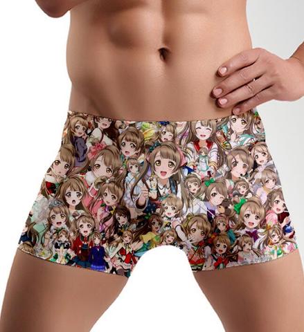 El Anime japonés LOVELIVE! Amor. Hombres SEXY chico calzoncillos de hombre hombres ropa interior boxeadores empresas calzoncillos regalo ► Foto 1/6