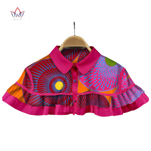 BRW-collares africanos de tela 2022 para mujer, gargantillas africanas chal con estampado de Ankara Tribal, Collar falso hecho a mano, WYA028 ► Foto 1/1