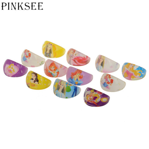 PINKSEE-20 Uds. De dibujos animados de conejo, resina, Lucite acrílico, regalo de cumpleaños, joyería para niños y niñas ► Foto 1/6