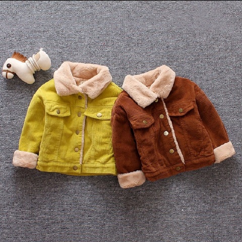 IENENS-Chaqueta de lana para niños y niñas, ropa de invierno, Tops, abrigos, 1 unidad ► Foto 1/6