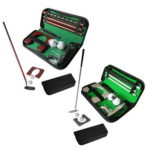 Conjunto Putter Golf Mini portátil equipo de Golf práctica Kit desmontable con Putter bola interior/Golf al aire libre Kit de entrenador ► Foto 1/6