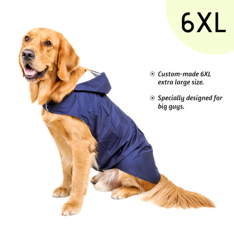 Chubasquero impermeable para perros grandes, ropa para exteriores, chaqueta de lluvia, reflectante, Golden Retriever, Labrador Husky, poncho grande ► Foto 1/6