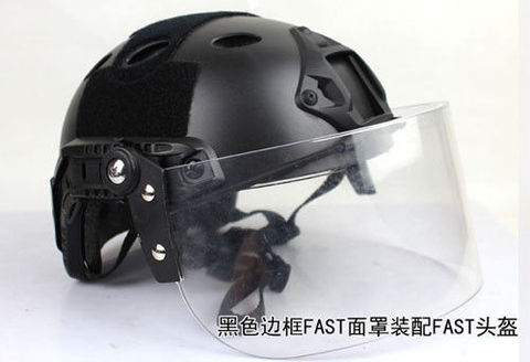 Máscara de protección facial táctica para Mich FAST, casco de Paintball Airsoft ► Foto 1/6